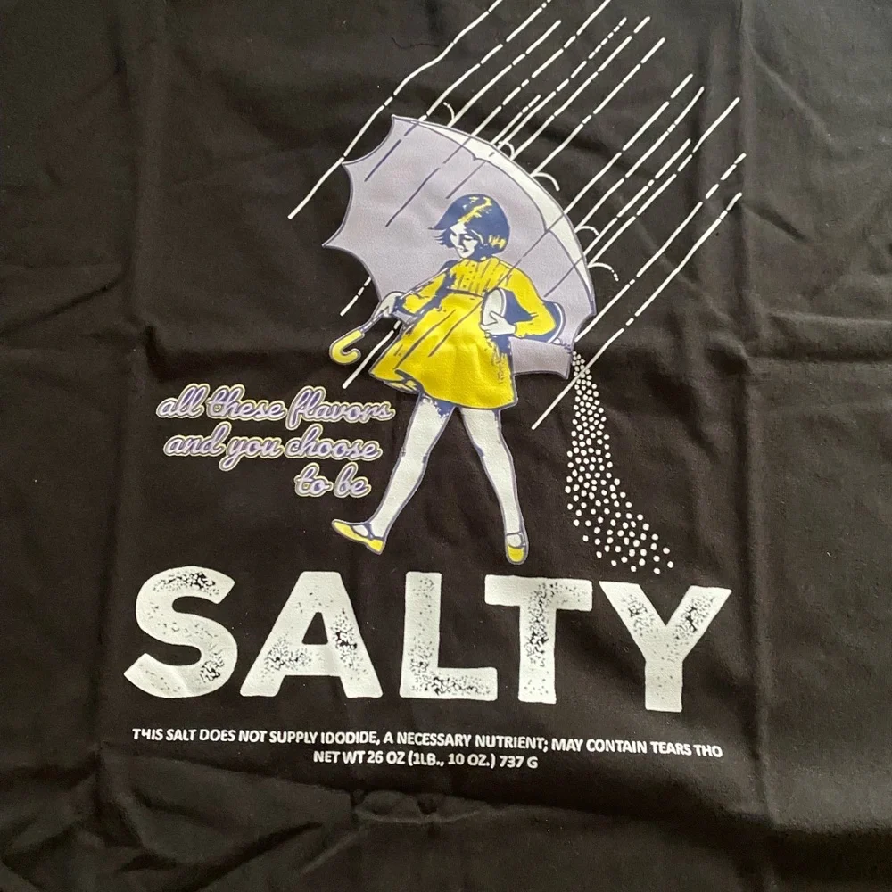 Black Short Sleeve Tee with Graphic Design - Picture 4 of 5